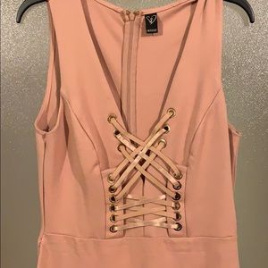 Windsor pink nude midi dress